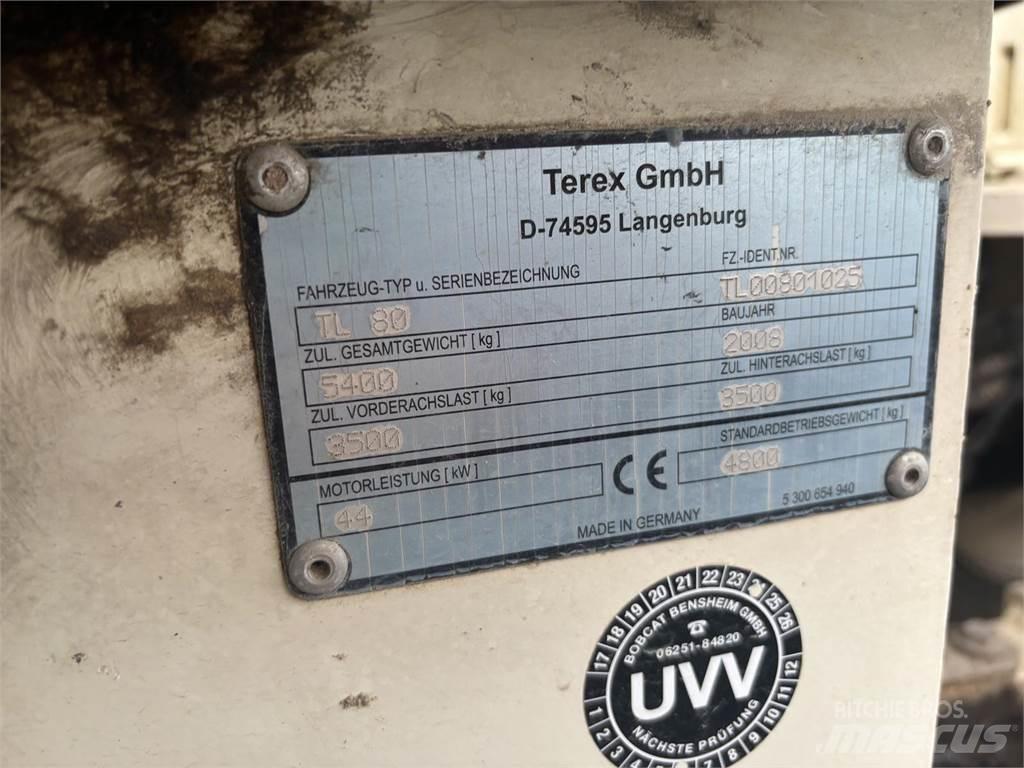 Terex TL 80 Naudoti ratiniai krautuvai
