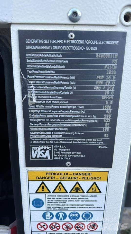 Visa P21CK Kiti generatoriai