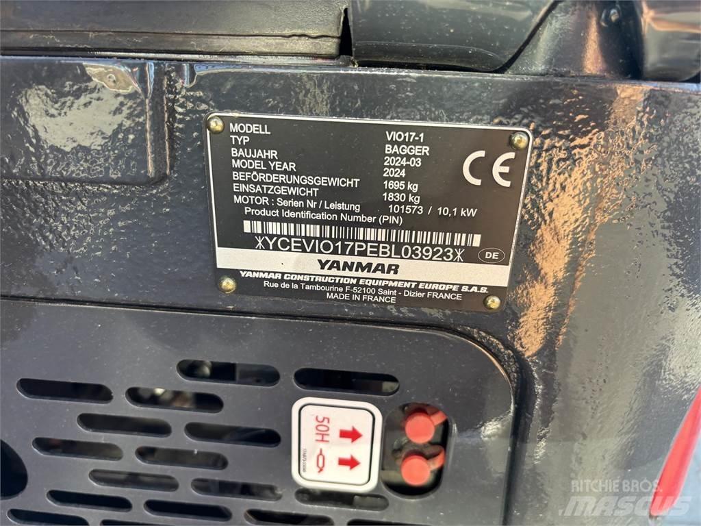 Yanmar ViO17 Mini ekskavatoriai < 7 t
