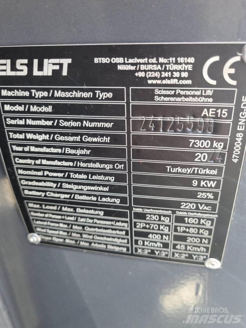 ELS LIFT AE15 Alkūniniai keltuvai