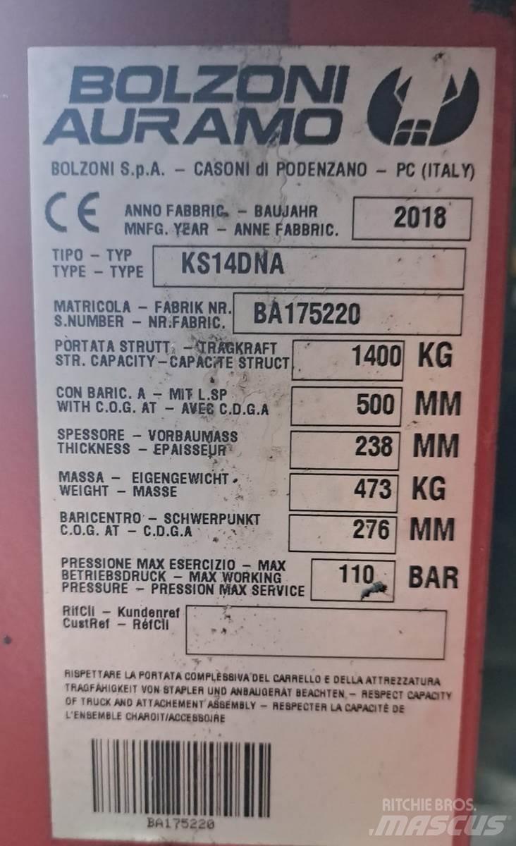 Bolzoni KS14DNA Krovimas/Kėlimas - Kita