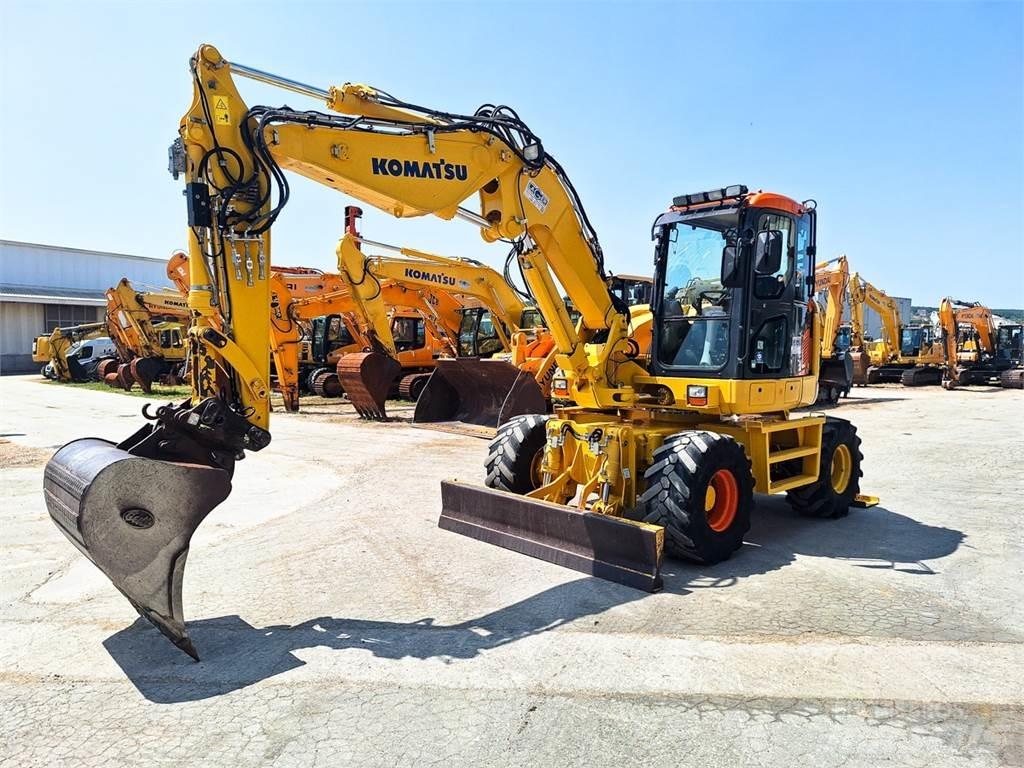 Komatsu PW118MR-8 Ratiniai ekskavatoriai