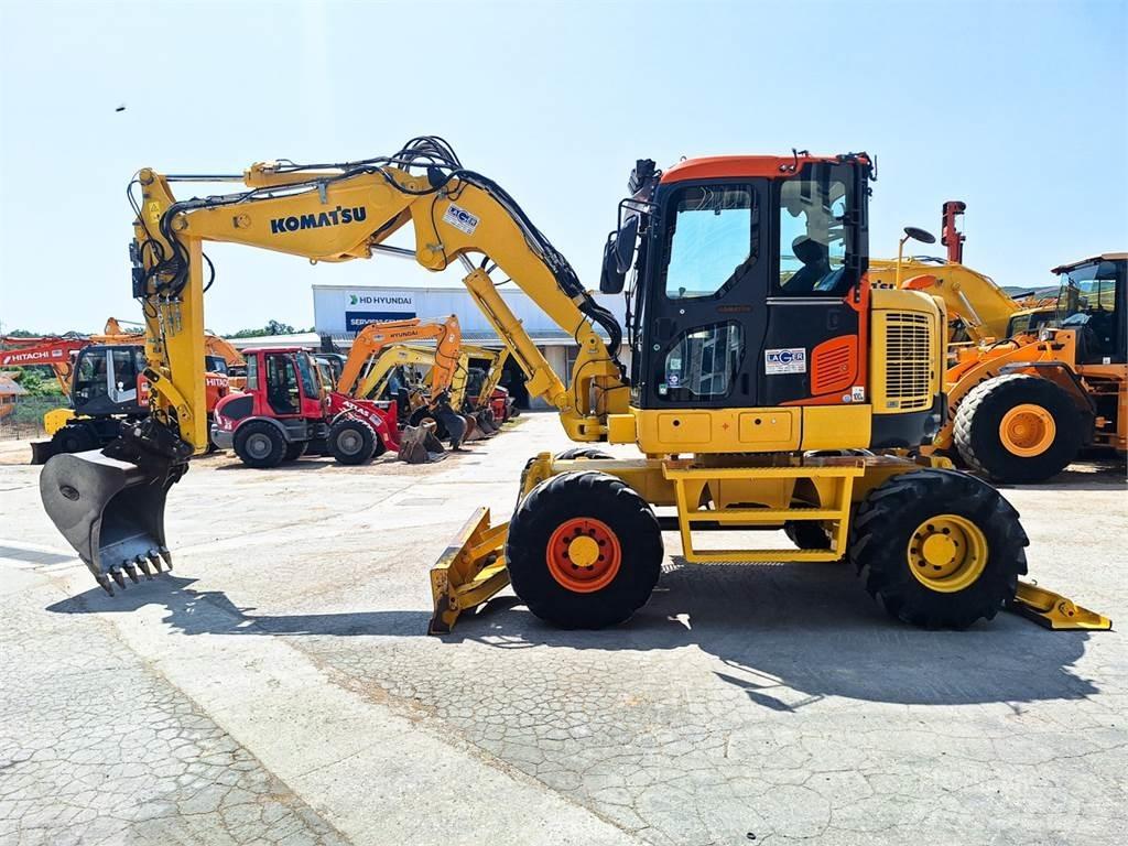 Komatsu PW118MR-8 Ratiniai ekskavatoriai