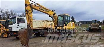 Komatsu PW160-7EO Ratiniai ekskavatoriai
