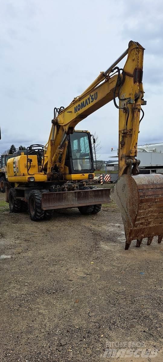 Komatsu PW160-7EO Ratiniai ekskavatoriai