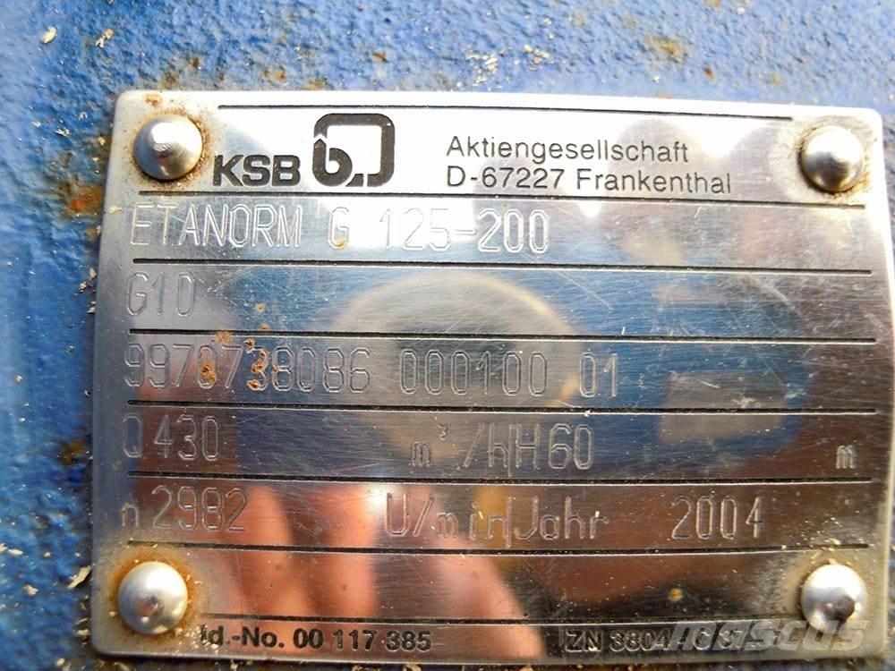KSB ETANORM G 125-200 Vandens siurbliai