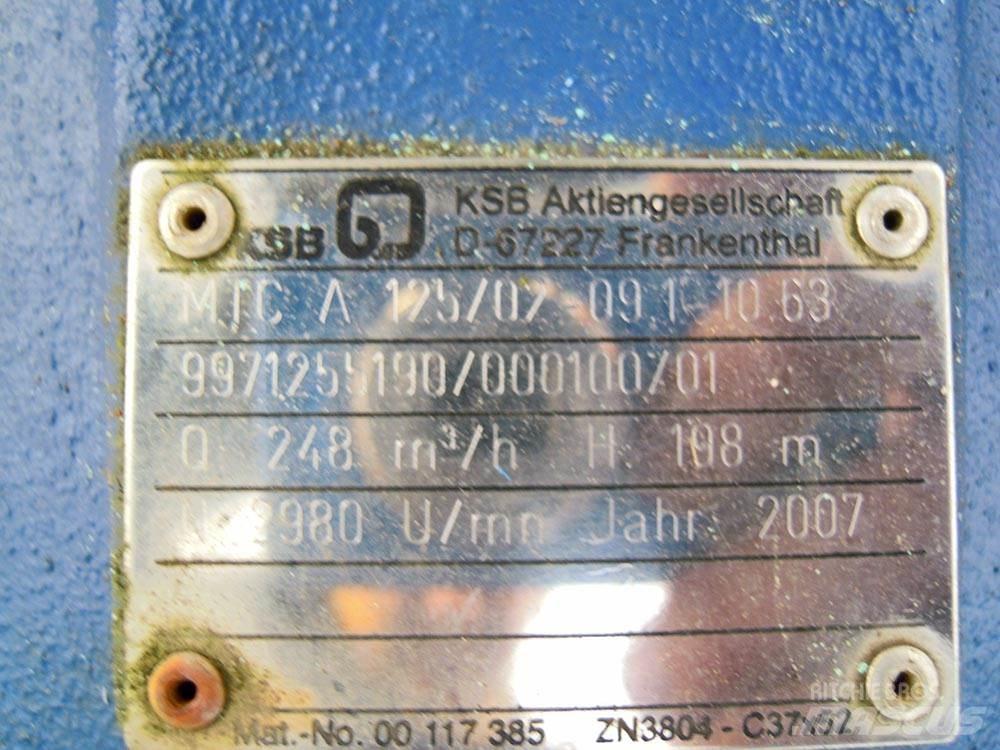 KSB MTC 125/02 Vandens siurbliai