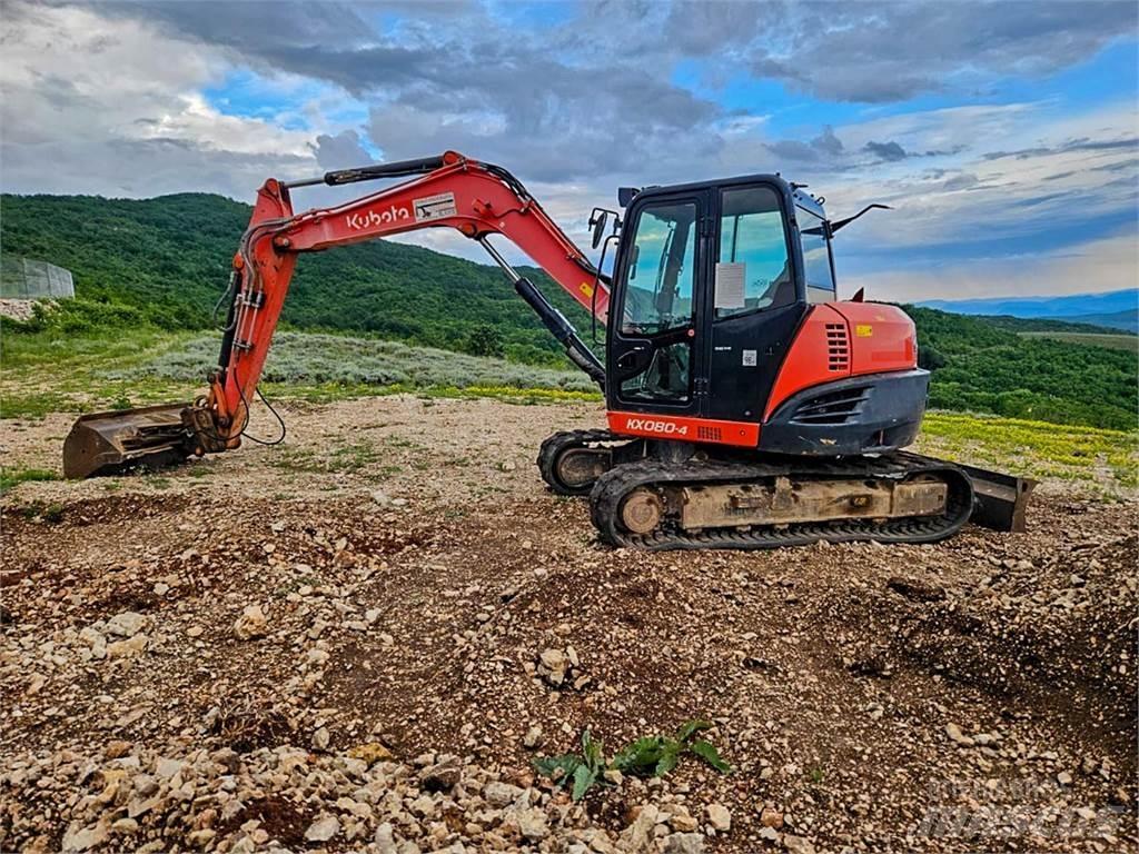 Kubota KX080-4 Mini ekskavatoriai < 7 t