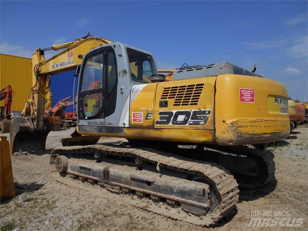 New Holland E 305EL Vikšriniai ekskavatoriai