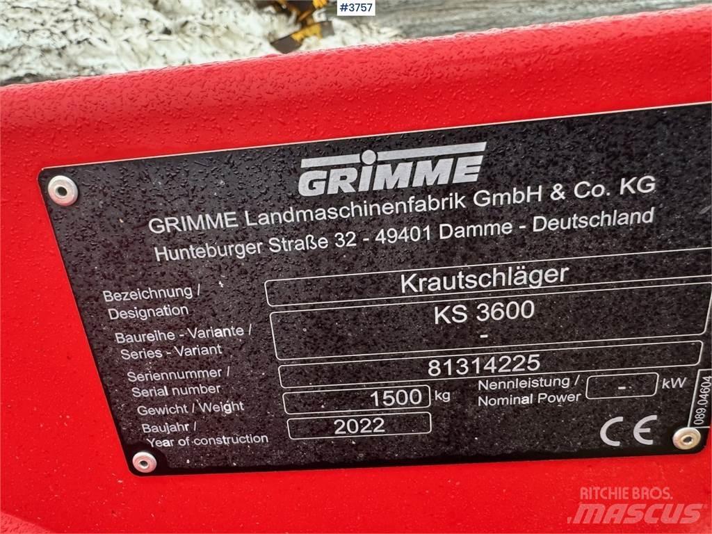 Grimme KS3600 Kiti naudoti statybos komponentai