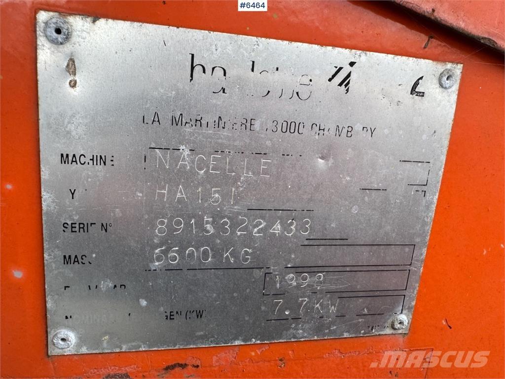 Haulotte HA 15 I Kiti keltuvai ir platformos