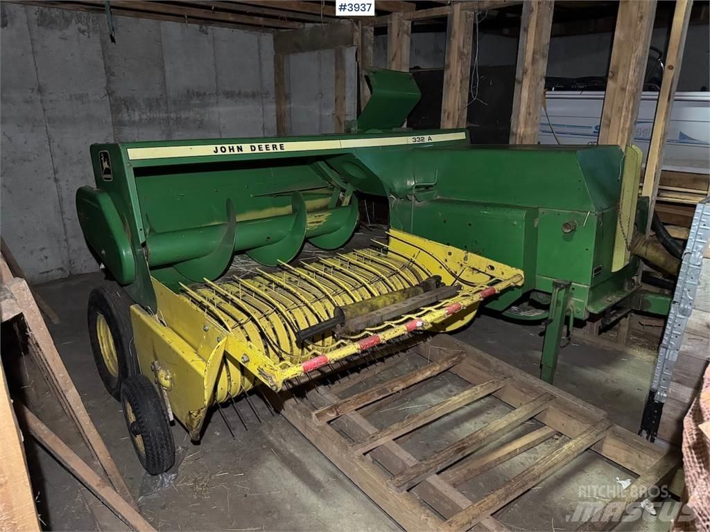 John Deere 332 A Kiti derliaus nuėmimo įrengimai