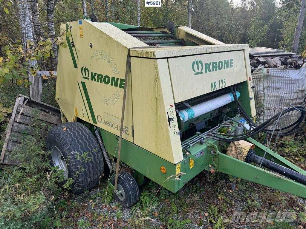 Krone KR 125 Kiti derliaus nuėmimo įrengimai