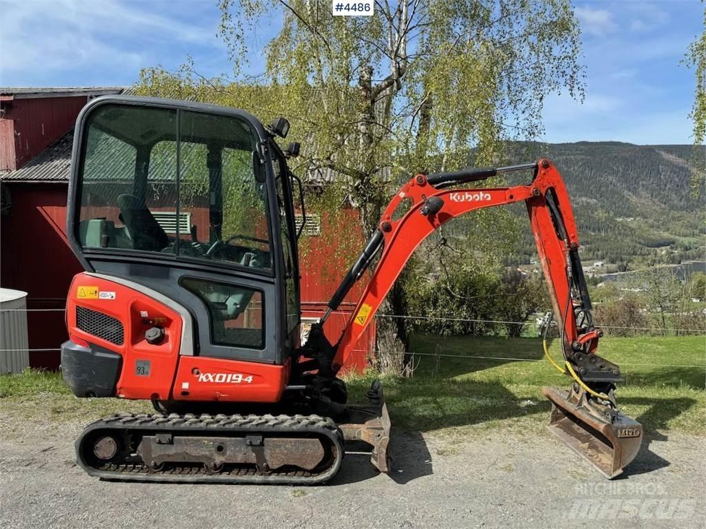 Kubota KX019 Vikšriniai ekskavatoriai
