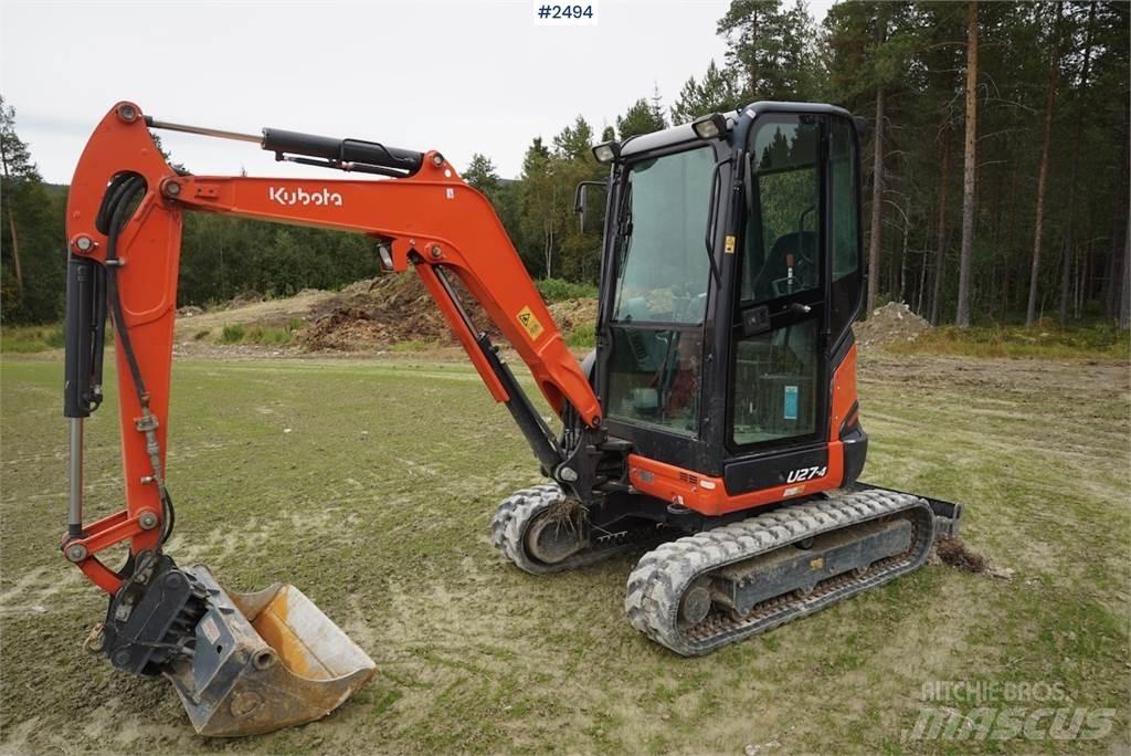 Kubota U27-4 Vikšriniai ekskavatoriai