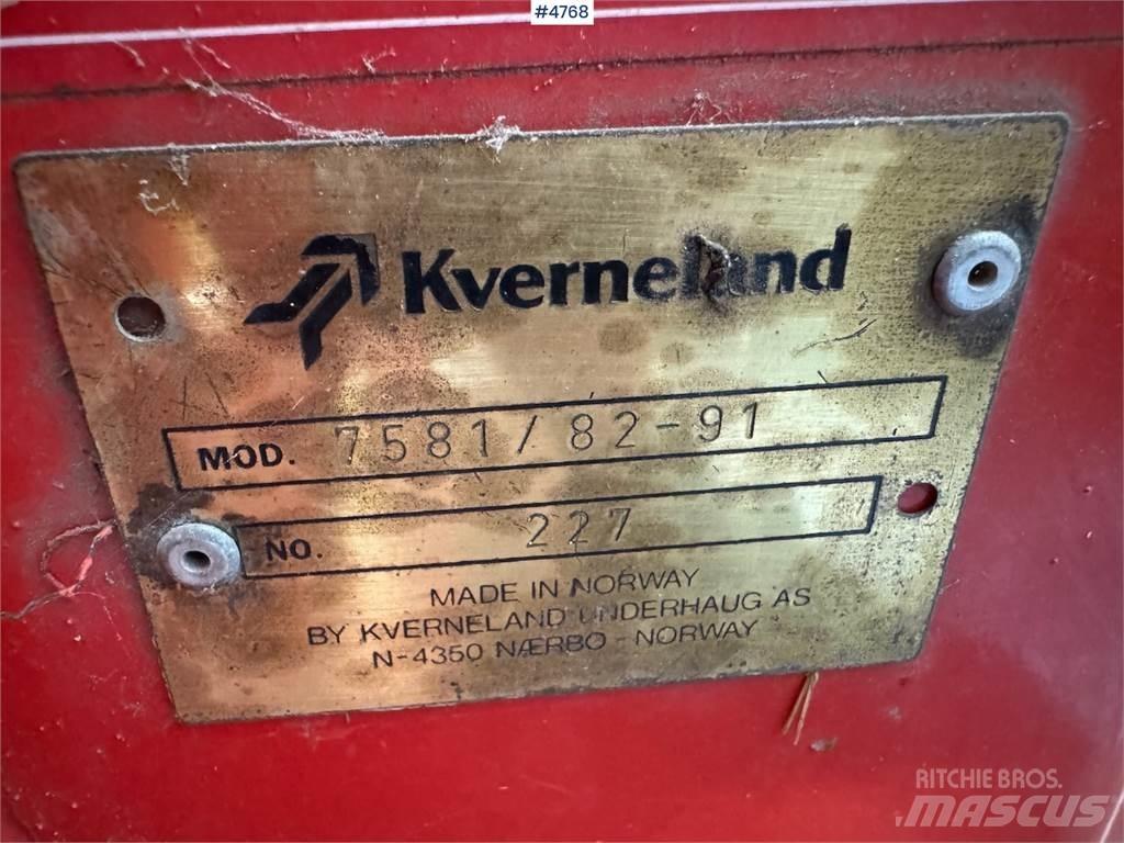 Kverneland 7581 Kiti derliaus nuėmimo įrengimai