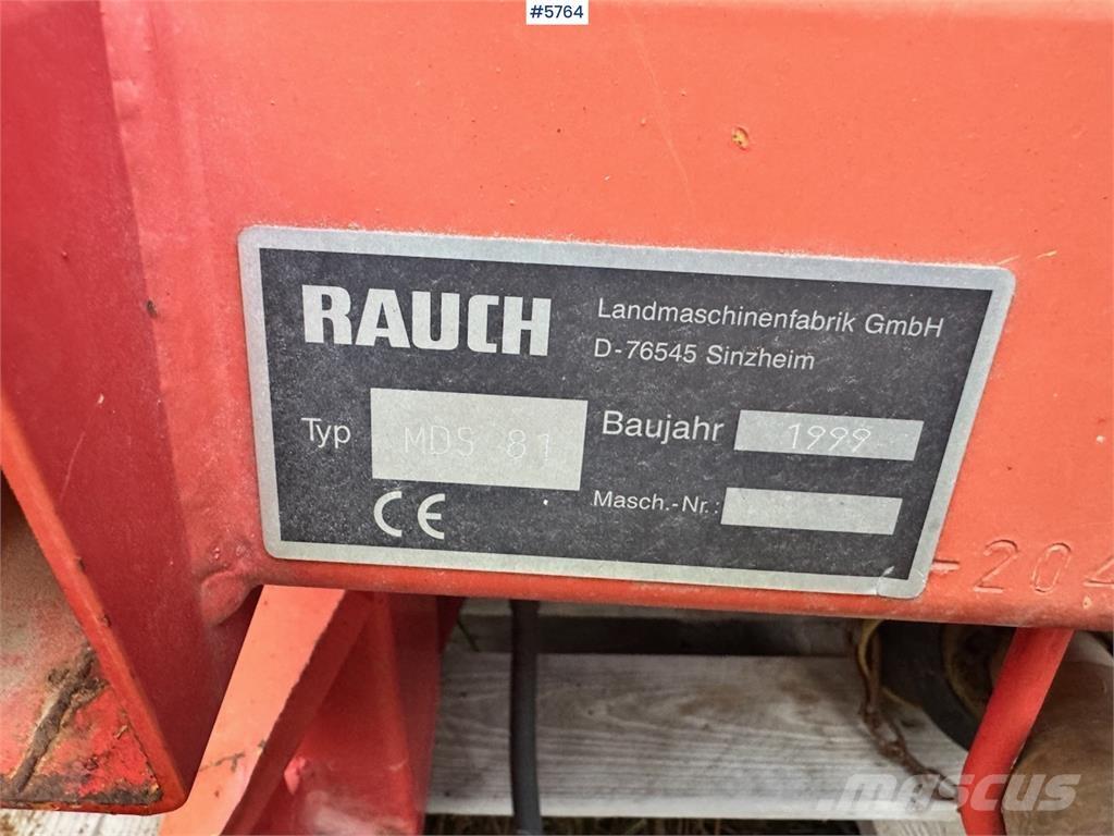 Rauch MDS 81 Sėjimo technika