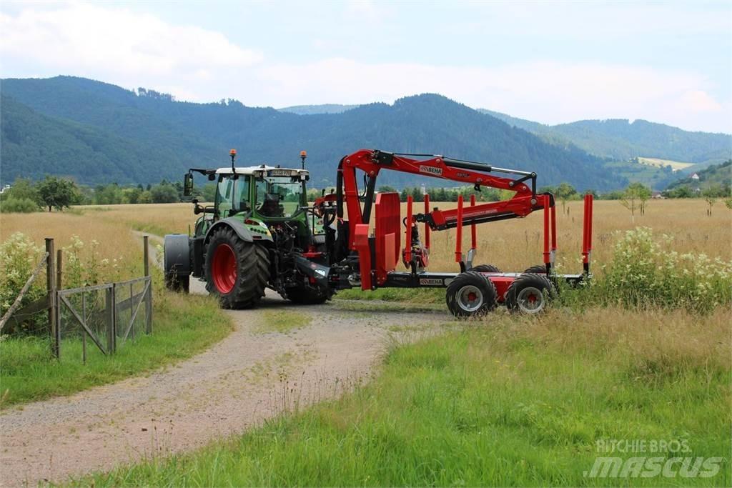 Beha V1200 mit 8870 Miškovežių priekabos