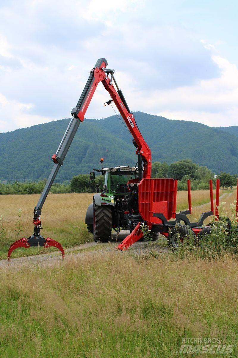 Beha V1200 mit 8870 Miškovežių priekabos