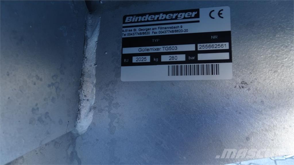 Binderberger T 503 Kita tręšimo technika