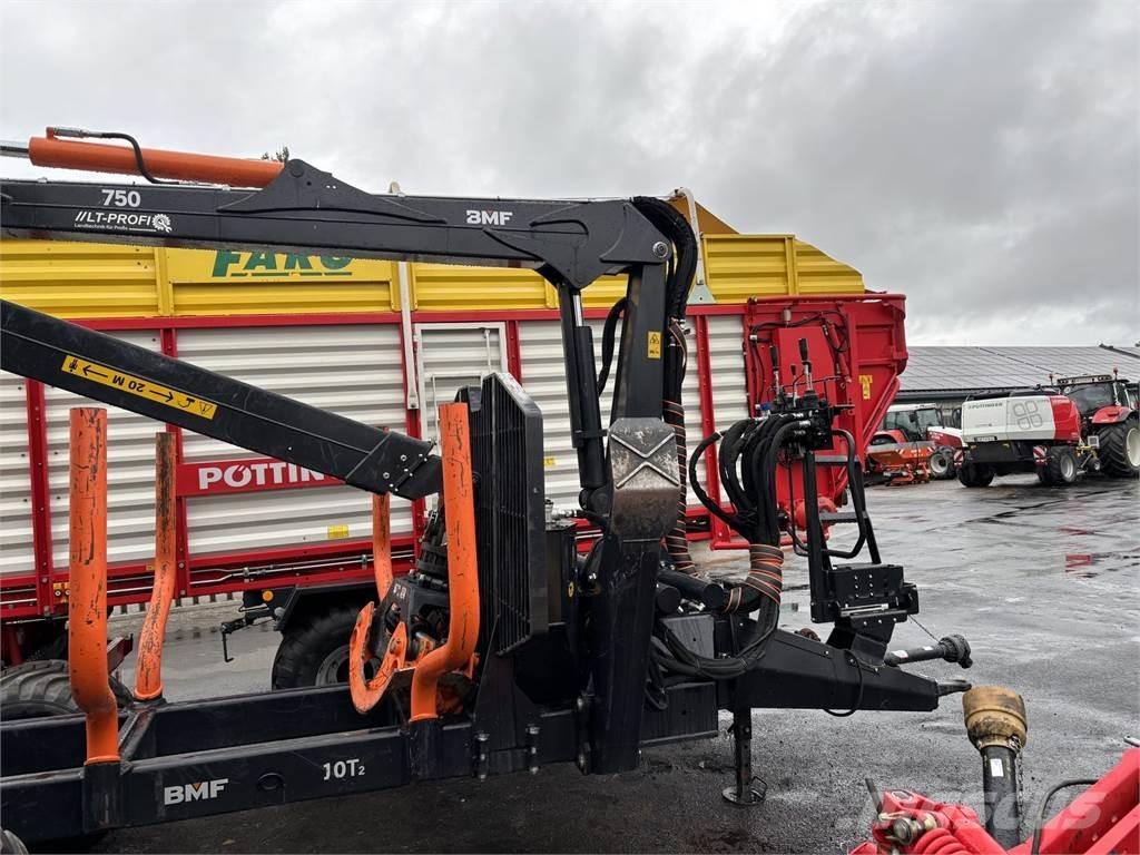 BMF 10T2+750Kran Miškovežių priekabos