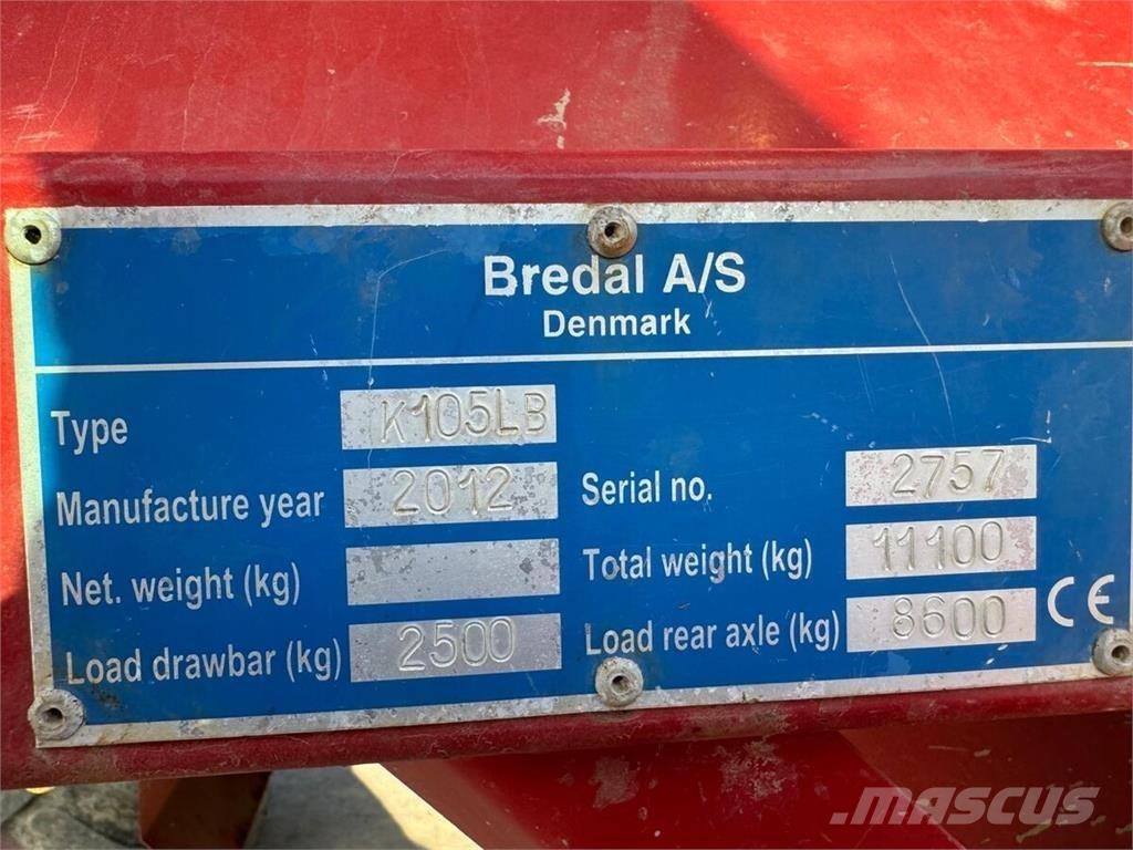 Bredal K105LB Kita tręšimo technika