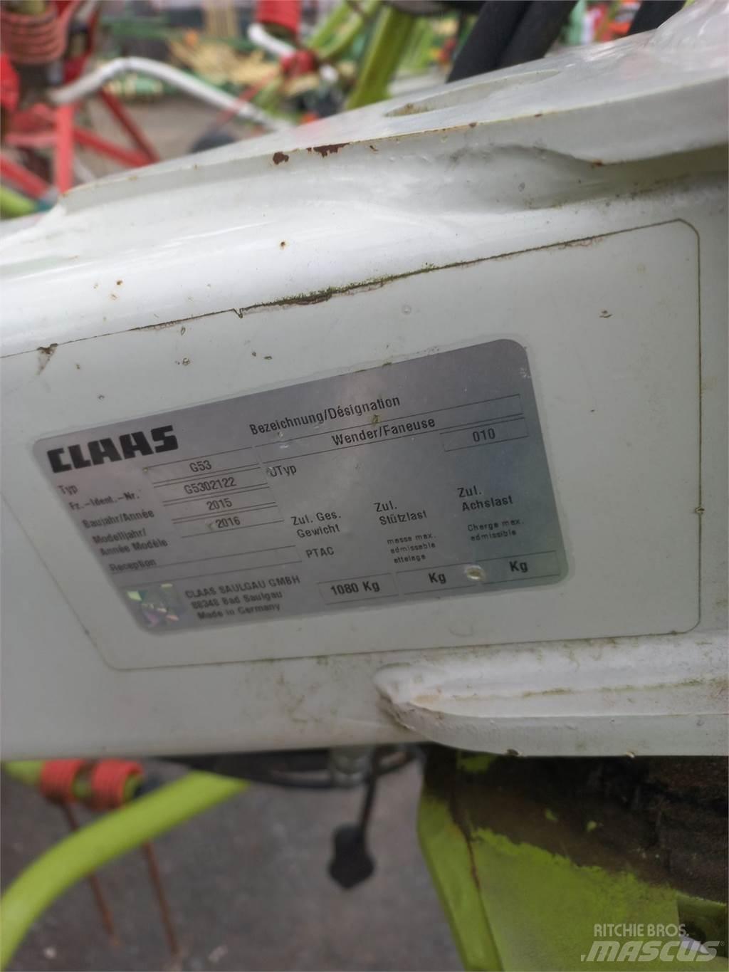 CLAAS Volto 800 Šieno grėbliai ir vartytuvai