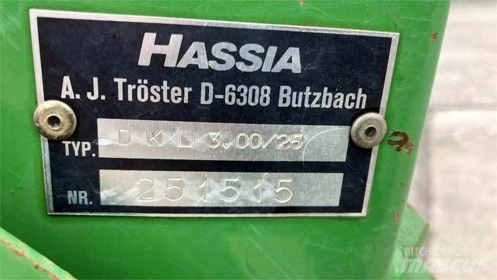 Hassia DKL 3.00/25 Sėjimo technika