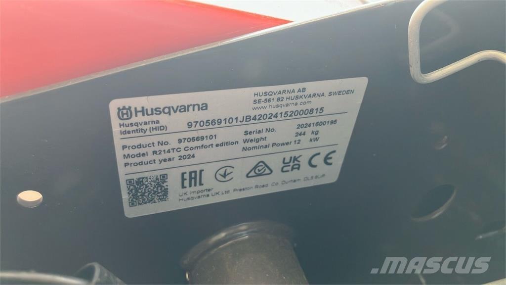 Husqvarna R 214TC Aplinkos tvarkymas - Kita