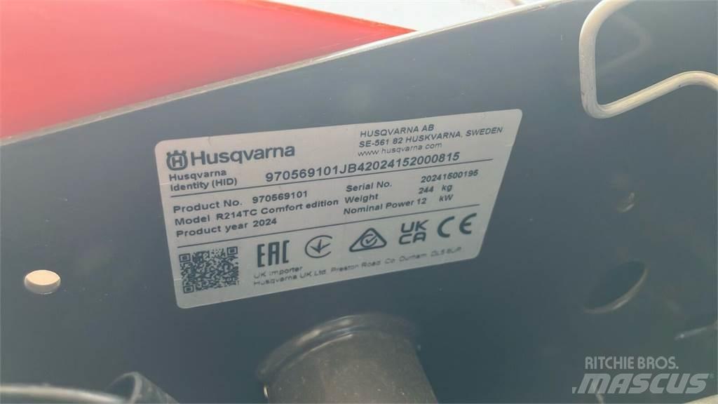 Husqvarna R 214TC Aplinkos tvarkymas - Kita
