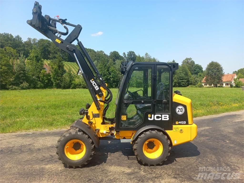 JCB 403 Agri Frontaliniai krautuvai ir ekskavatoriai