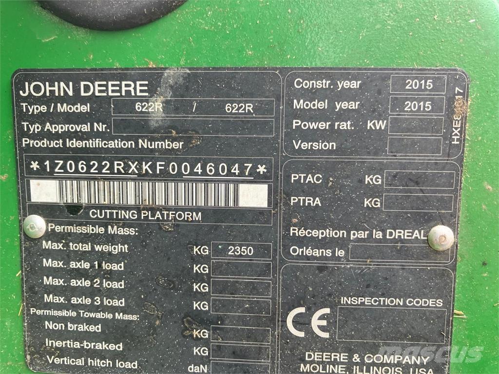 John Deere W660 HM Derliaus nuėmimo kombainai