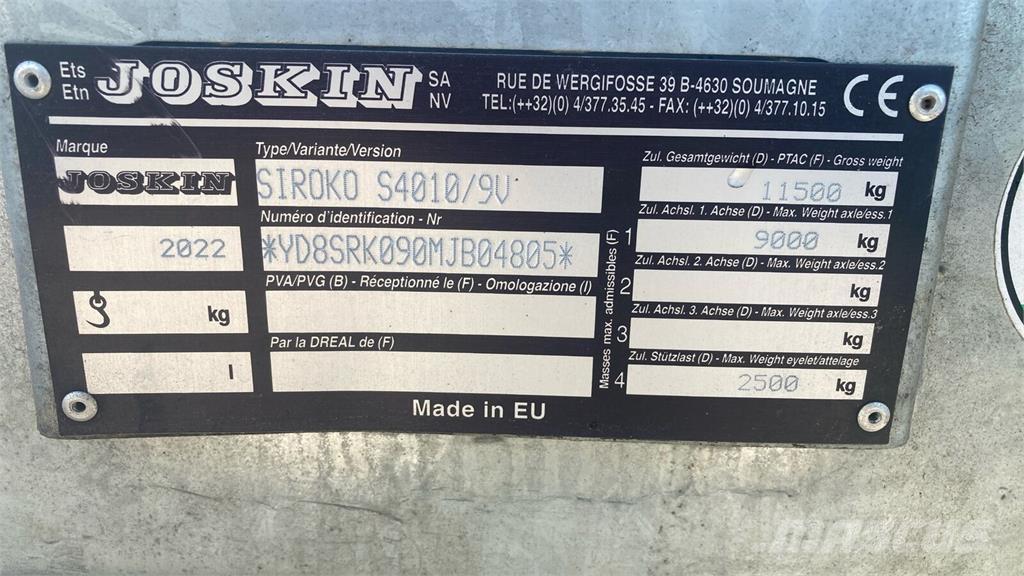 Joskin S4010/9V Mėšlo barstytuvai