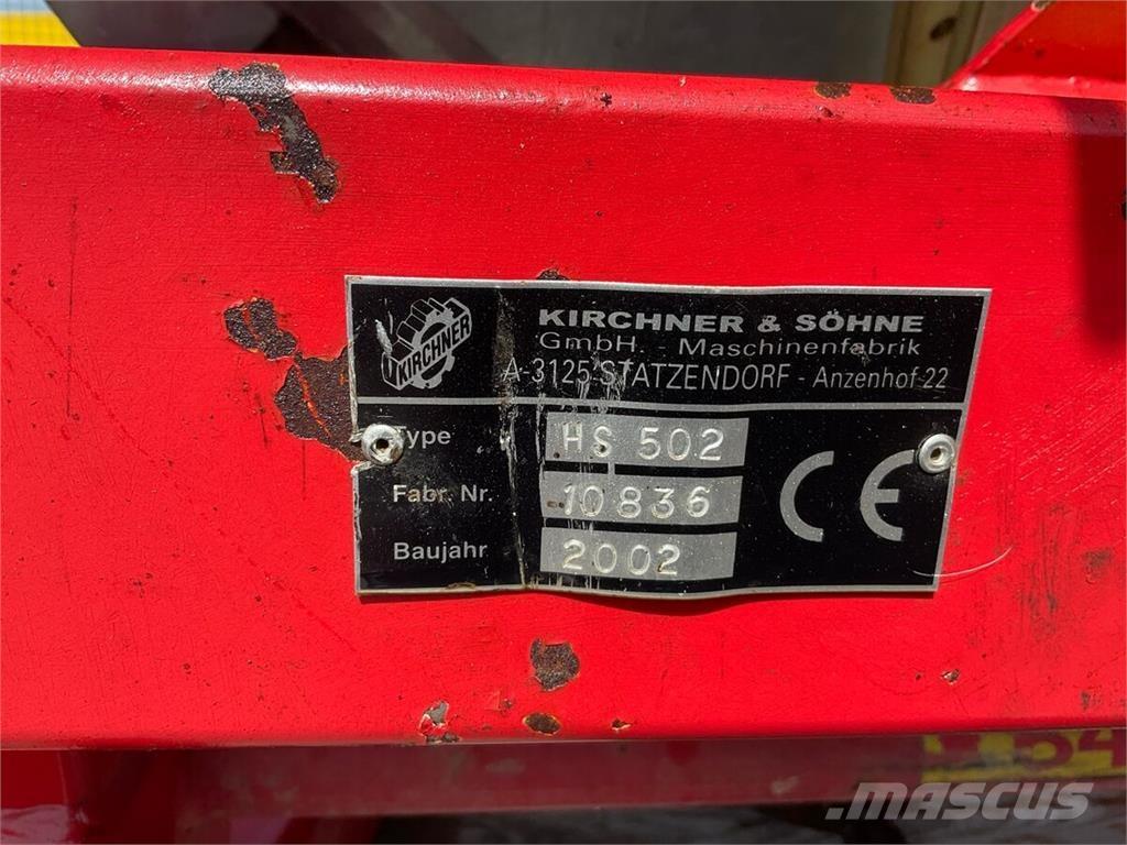 Kirchner HS502 Kita tręšimo technika
