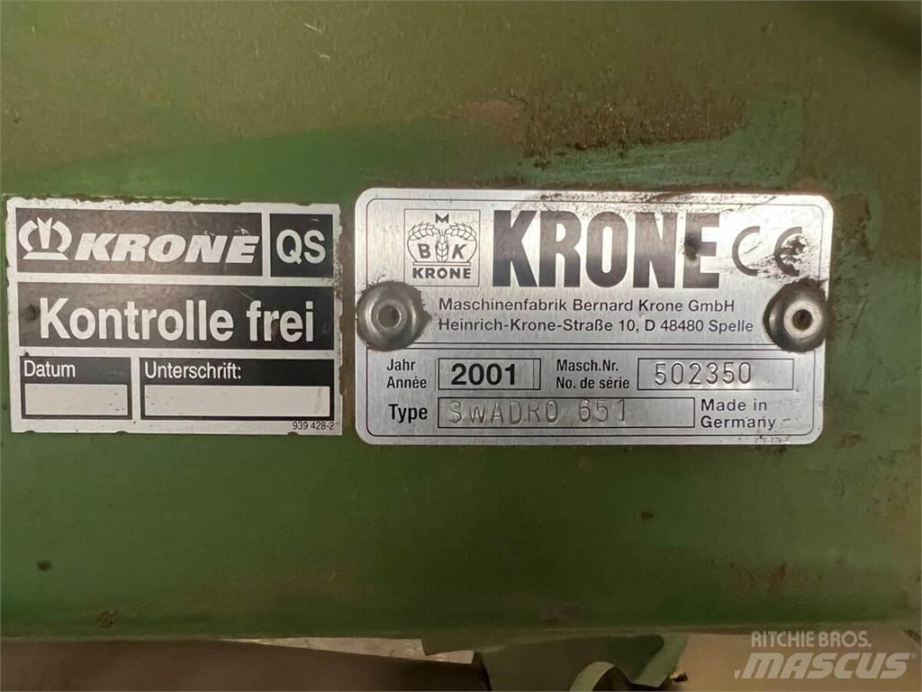 Krone Swadro 651 Grunto gramdymo technika