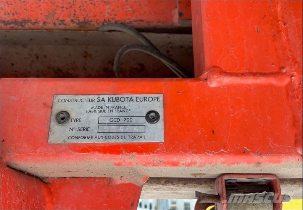 Kubota GCD 700 Aplinkos tvarkymas - Kita
