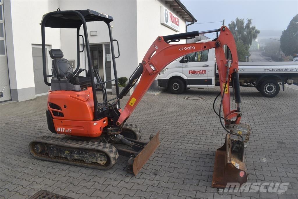 Kubota U17-3a Mini ekskavatoriai < 7 t