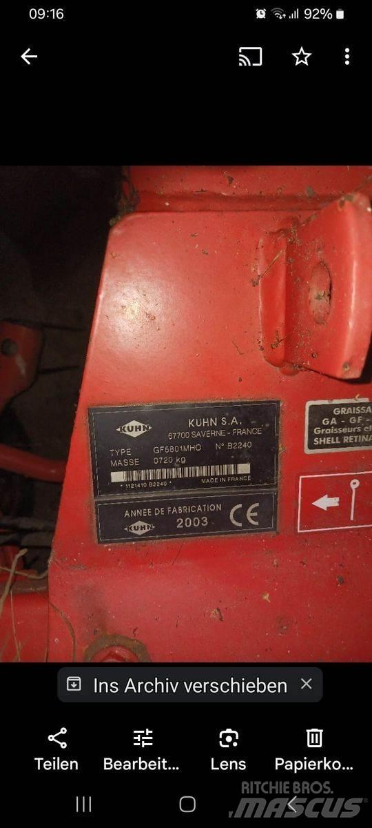 Kuhn GF 5801 MHO Šieno grėbliai ir vartytuvai