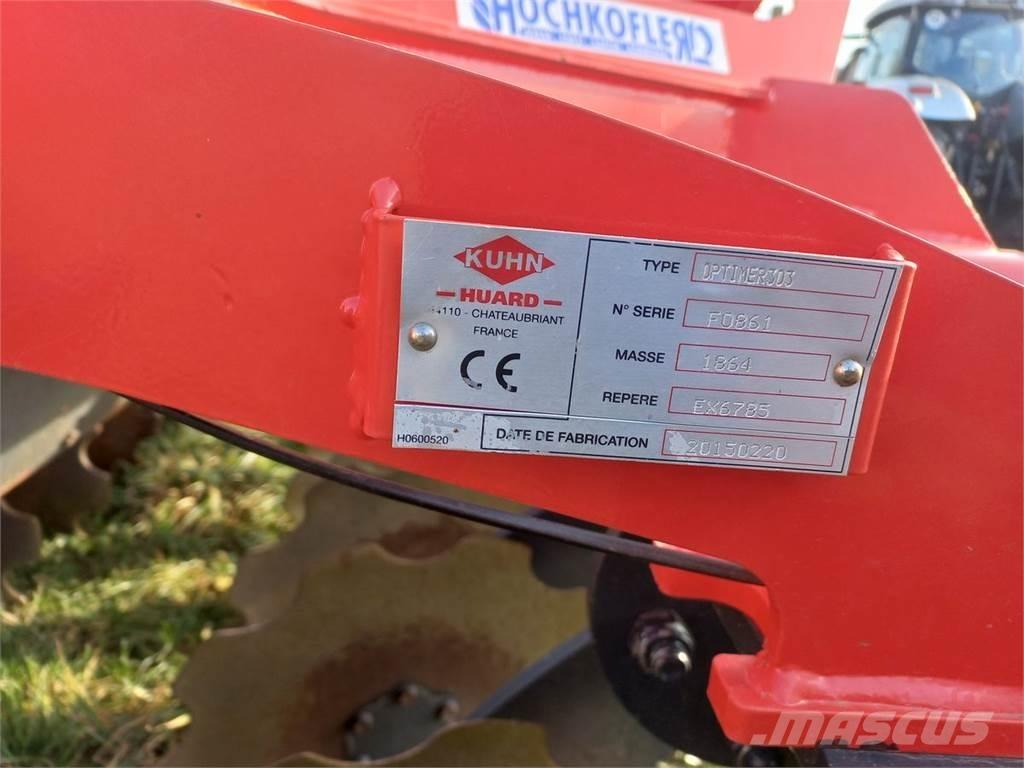 Kuhn Optimer 303 Diskinės akėčios