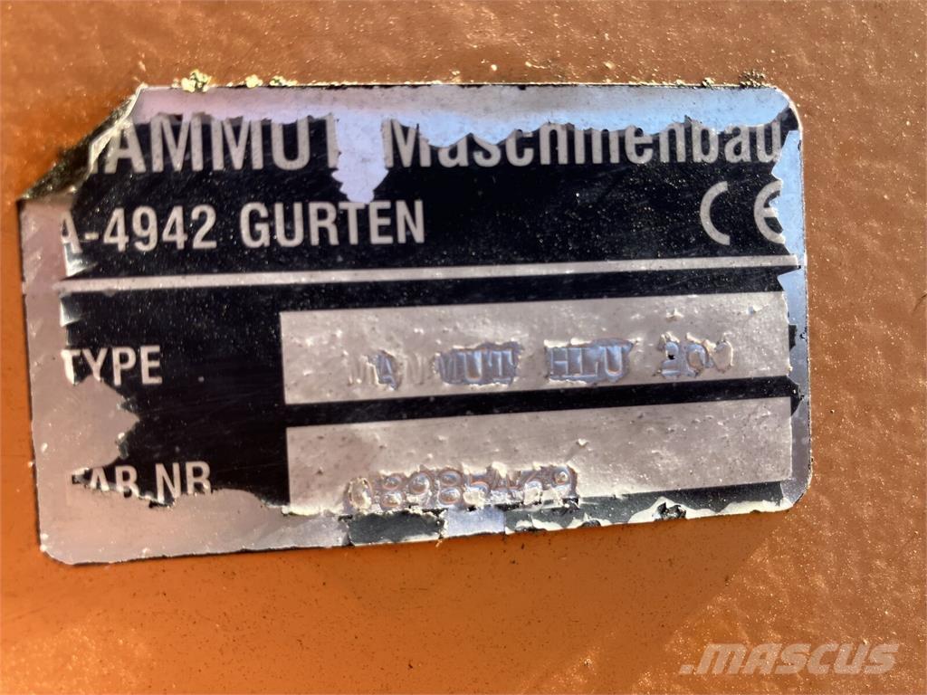 Mammut HLU 200 Frontalinių krautuvų priedai