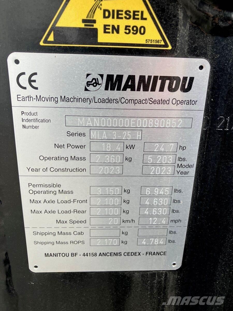 Manitou MLA 3-25 Frontaliniai krautuvai ir ekskavatoriai