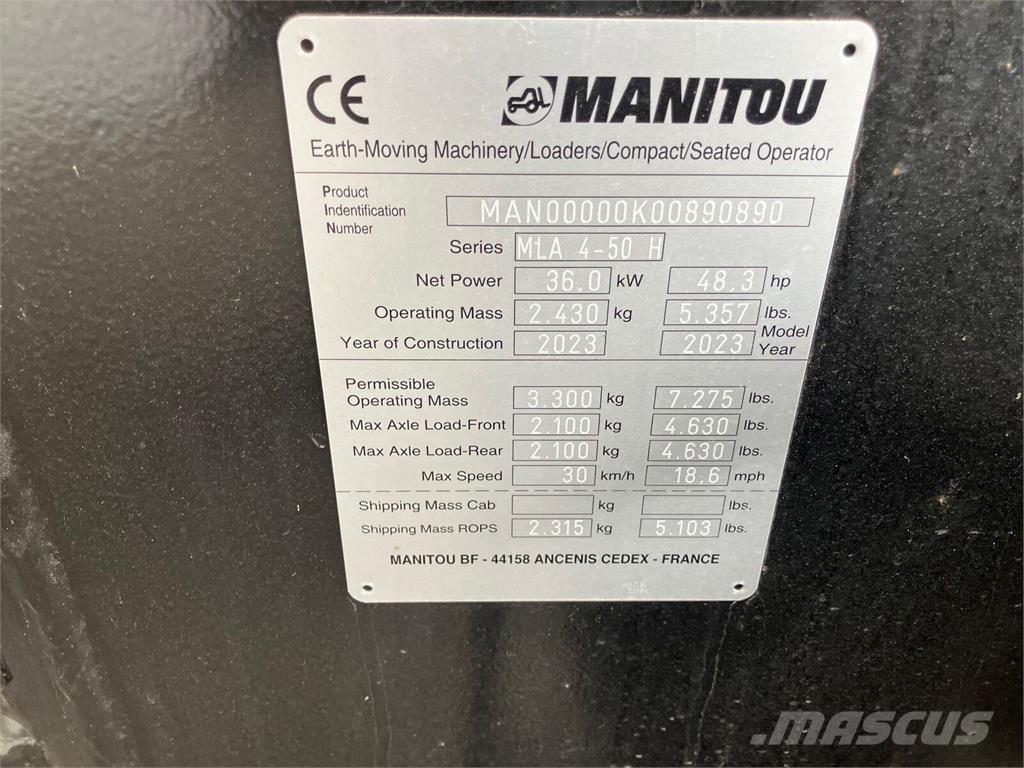 Manitou MLA 4-50 Frontaliniai krautuvai ir ekskavatoriai