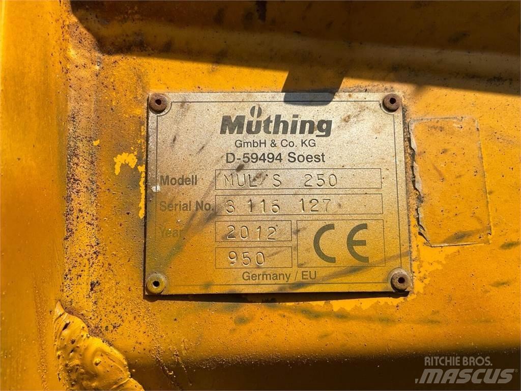 Müthing MUL/S 250 Ganyklų šienapjovės / rėžtuvės