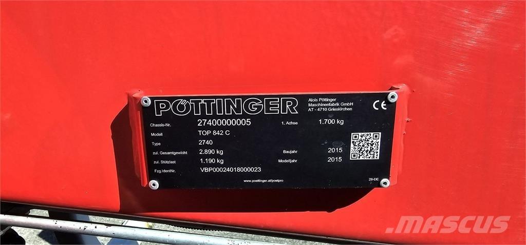Pöttinger TOP 842C Grunto gramdymo technika