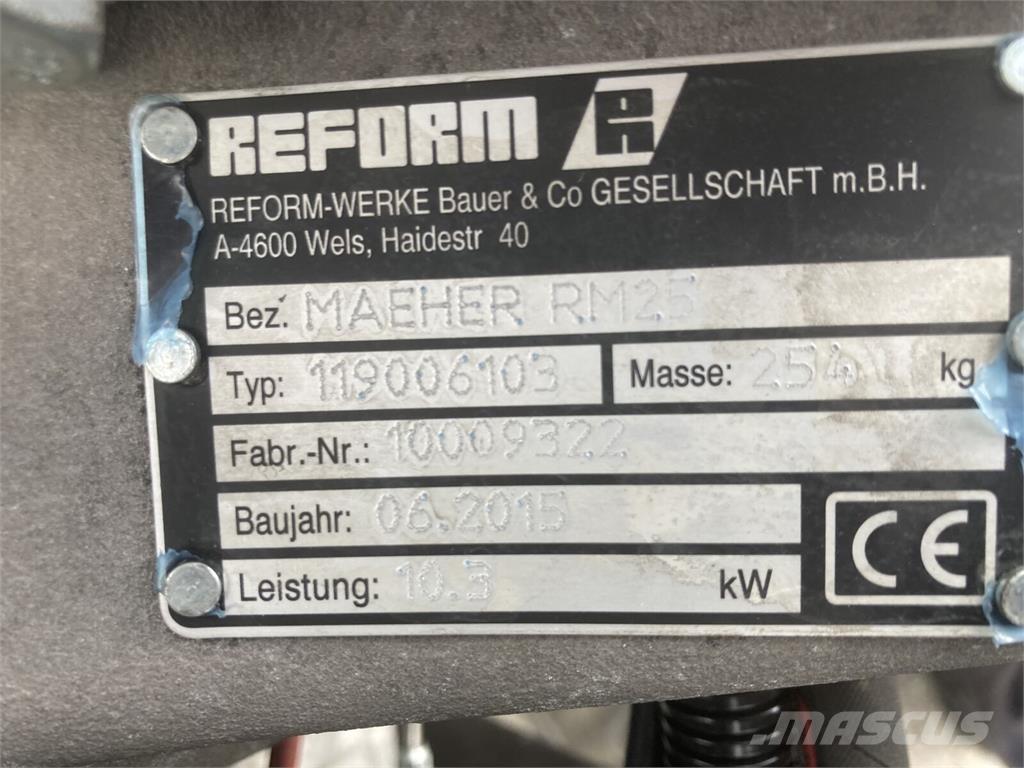 Reform RM 25 Hydro Sodo traktoriukai-vejapjovės