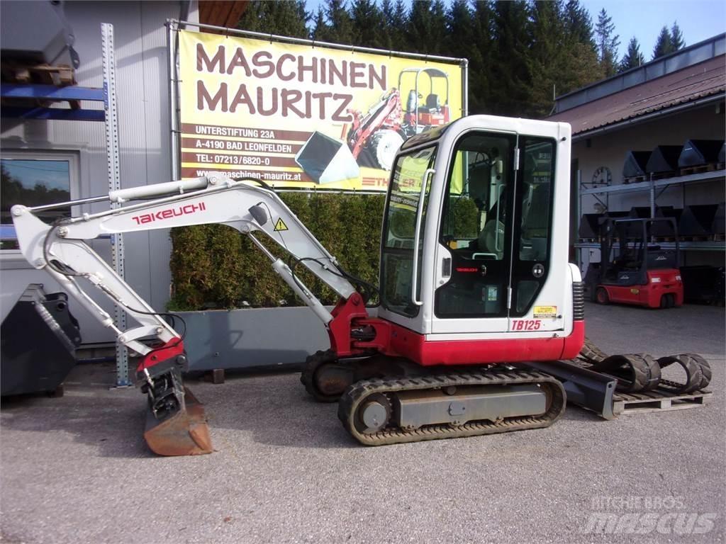 Takeuchi TB125 Mini ekskavatoriai < 7 t