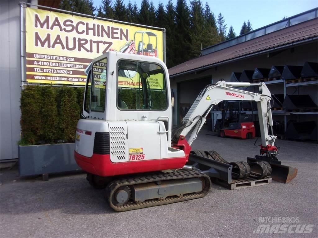 Takeuchi TB125 Mini ekskavatoriai < 7 t
