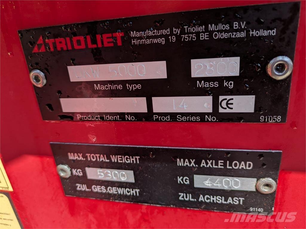 Trioliet UKW 5000 Žemės ūkis - Kita