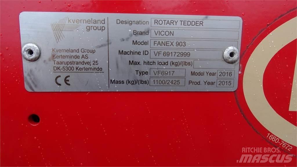 Vicon Fanex 903 Šieno grėbliai ir vartytuvai