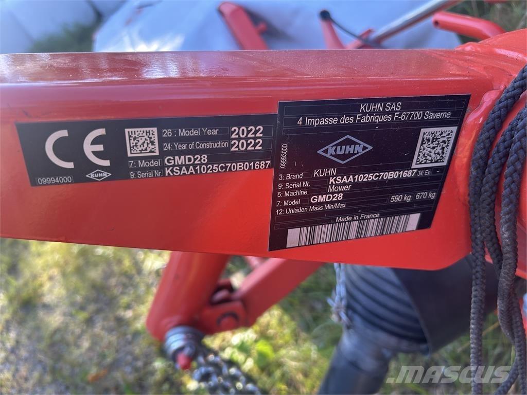 Kuhn GMD 28 Šienapjovės